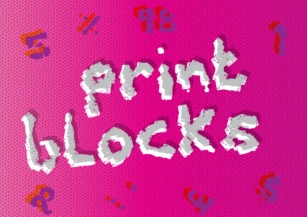 Print Blocks Font Download