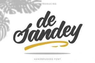 De Sandey || Handbrushed Font Download