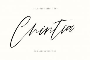 Chintia Slanted Script Brush Font Download