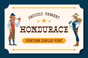 Hondurace - Western Display Font Font Download