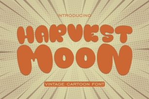 Harvest Moon Vintage Cartoon Font Font Download