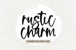 Rustic Charm - A Handwritten Script Font Font Download