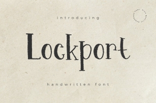 Lockport - Handwritten Font Font Download