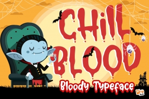 Chill Blood - Bloody Typeface Font Download