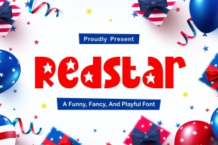Redstar - Fancy and Funny Font Font Download