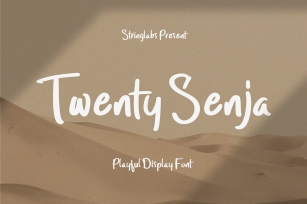 Twenty Senja - Playful Display Font Font Download