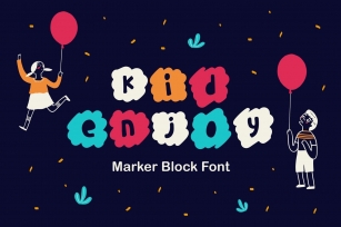 Kidenjoy - Marker Block Font Font Download