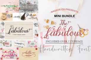 MINI BUNDLE - The fabulous - HANDWRITTEN FONTS Font Download