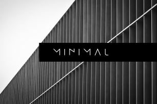 MINIMAL - modern futuristic font Font Download