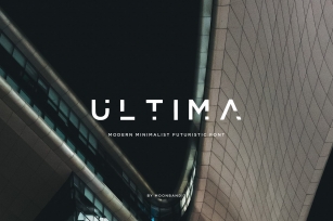 ULTIMA - modern futuristic font Font Download