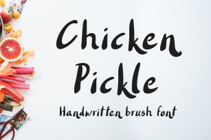 Chicken Pickle - Handwritten Brush Font Font Download