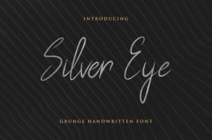 Silver Eye Font Download