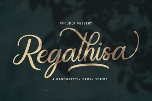 Regalhisa - Calligraphy Script Font Font Download