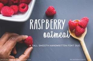 Raspberry Oatmeal Font Download