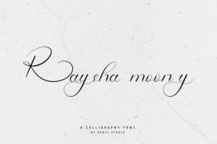 Raysha Moonly Font Download