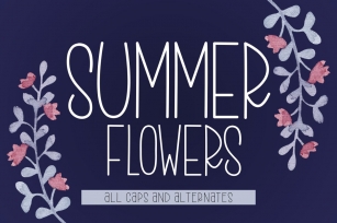 Summer Flowers Font Download