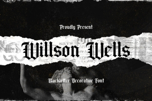 Wilson Wells - Blackletter Decorative Font Font Download