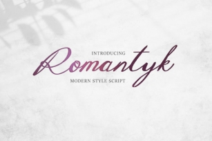 Romantyk Font Download