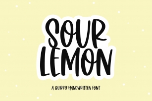 Sour Lemon - A Fun Handwritten Font Font Download