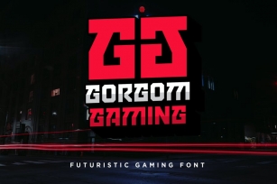 Gorgom - Futuristic Gaming Font Font Download