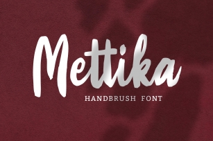 Mettika - Handbrush Font Font Download