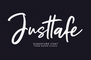 Justtafe - Signature Font Font Download