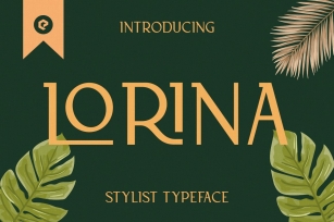 Lorina Stylist Typeface Font Download
