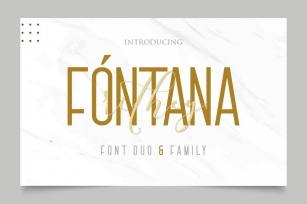 Fontana Rithey - A Font Duo & Family Font Download