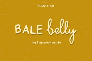 Bale Belly Cute Handwritten Font Duo Font Download