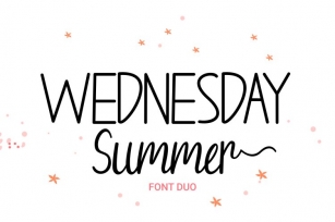 Wednesday Summer - Font Duo Font Download