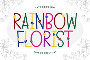 Rainbow Florist Font Download