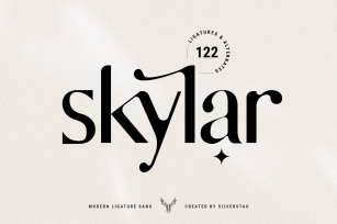 skylar - modern ligature sans font Font Download