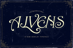 Alvens - Stylish Display Font Font Download