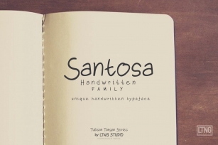 Santosa Handwriting Font Download