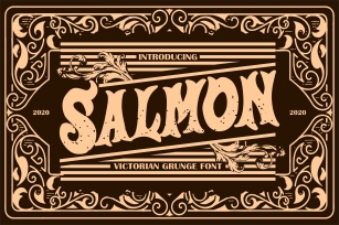 Salmon | Victorian Grunge Font Font Download