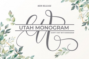 Utah Script With Monogram Font Download