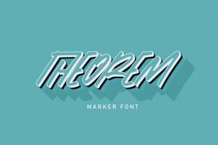 Theorem | Marker Font Font Download