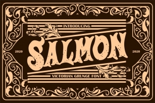 Salmon | Victorian Grunge Font Font Download