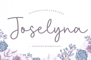 Joselyna YH - Monoline Signature Font Font Download
