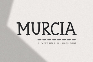 Murcia - The Typewriter All Caps Font Font Download
