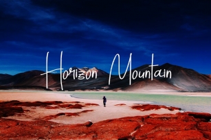 Horizon Mountain Font Download