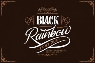 Black Rainbow Font Download