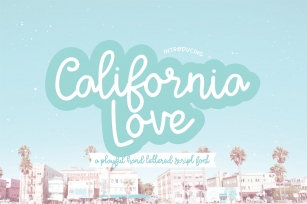 CALIFORNIA LOVE a Playful Script Font Font Download