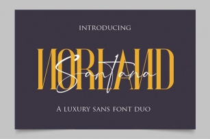 Norland Santana - A Luxury Font Duo Font Download