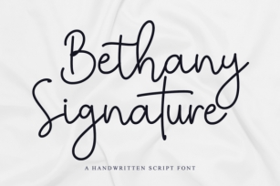 Bethany Signature Font Download