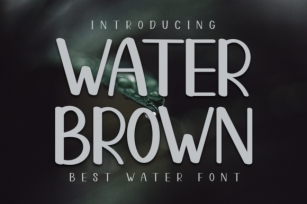 Water Brown Font Download