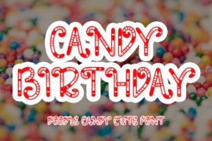 Candy Birthday Font Download
