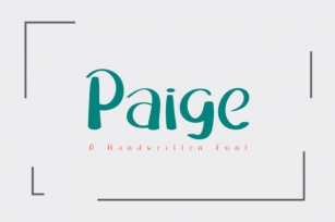Paige Font Download