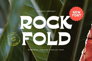 Rockfold - Powerful Vintage Display Font Font Download
