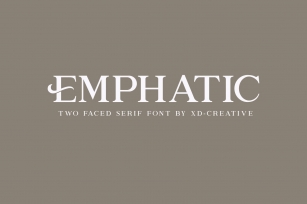 Emphatic. Font Download
